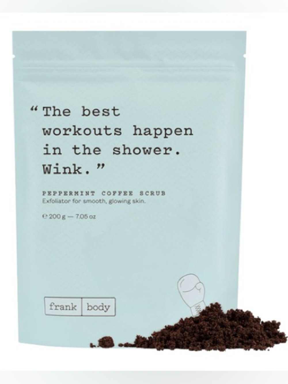 Frank Body Peppermint Coffee Scrub.